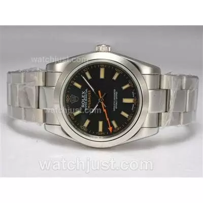 Rolex Milgauss Automatic Movement With Black Dial