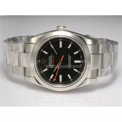 Rolex Milgauss Automatic Movement With Black Dial