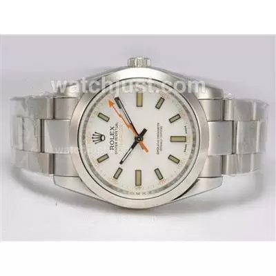 Rolex Milgauss Automatic Movement With White Dial