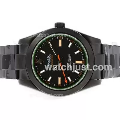 Rolex Milgauss Automatic Full Pvd With Black Dial