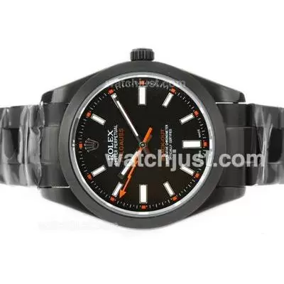 Milgauss Black Out Automatic Movement Full Pvd With Black Dial