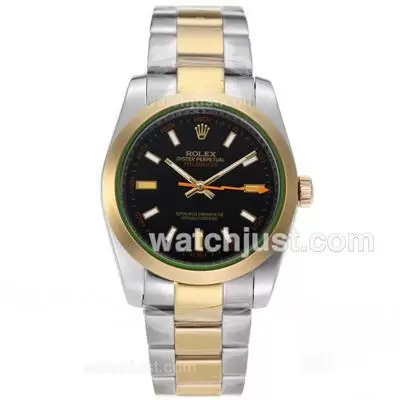 Rolex Milgauss Automatic Two Tone With Black Dial