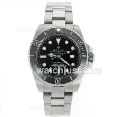 Rolex Sea Dweller Automatic Ceramic Bezel With Black Dial S/s