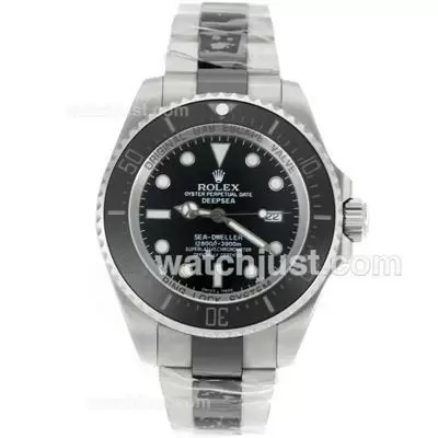 Rolex Sea Dweller Automatic Movement Two Tone Ceramic Bezel With Black Dial Sapphire Glass