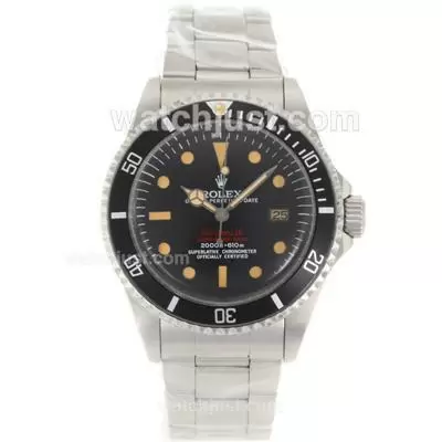 Rolex Sea Dweller Submariner 2000 Automatic Movement Orange Markers With Black Dial S/s Vintage Edition