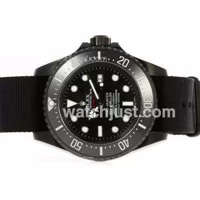 Rolex Sea Dweller Pro Hunter Deep Sea Automatic Movement Pvd Case With Nylon Strap Jacques Limited Edition