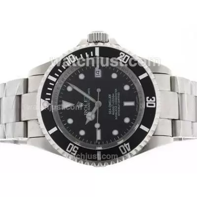 Rolex Sea Dweller Automatic Movement With Black Dial S/s New Version