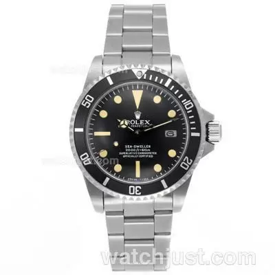 Rolex Sea Dweller Automatic Movement With Black Dial S/s Vintage Edition