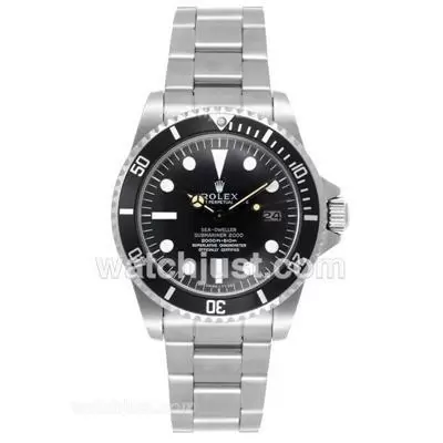 Rolex Sea Dweller Submariner 2000 Automatic Movement With Black Dial S/s Vintage Edition