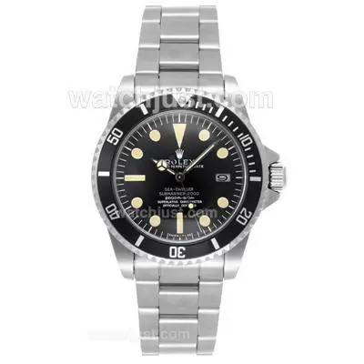 Rolex Sea Dweller Submariner 2000 Automatic Movement With Black Dial S/s Vintage Edition