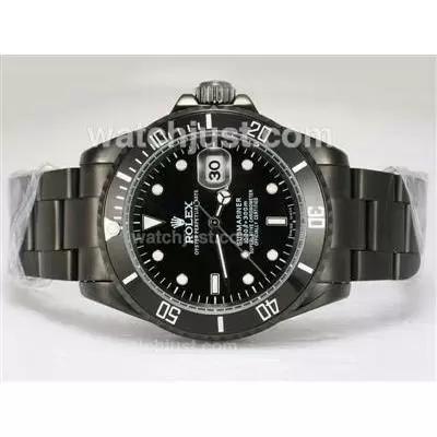 Rolex Submariner Automatic Full Pvd With Black Dial