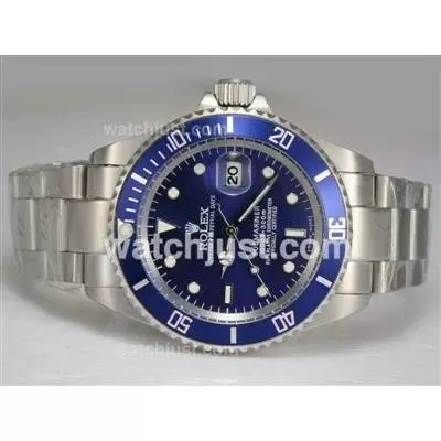 Rolex Submariner Automatic With Blue Bezel And Dial