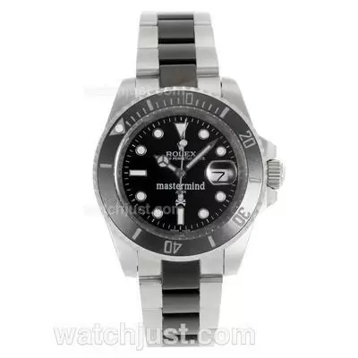 Rolex Submariner Mastermind Automatic Ceramic Bezel With Black Dial S/s Sapphire Glass