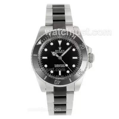 Rolex Submariner Automatic Ceramic Bezel With Black Dial S/s Sapphire Glass