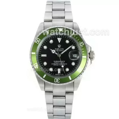 Rolex Submariner Automatic Green Bezel With Black Dial S/s