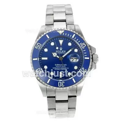 Rolex Submariner Automatic Ceramic Bezel With Blue Dial Sapphire Glass S/s