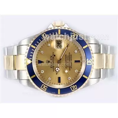 Rolex Submariner Automatic Movement With 14k Wrapped Gold Two Tone