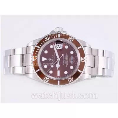 Rolex Submariner Harley Davidson Automatic Movement With Brown Dial