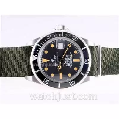 Rolex Submariner Automatic Vintage With Nylon Strap Special Edition