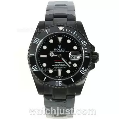 Rolex Submariner Pro Hunter Automatic With Full Pvd Case Ceramic Bezel