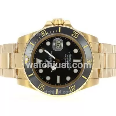 Rolex Submariner Automatic Movement Full Gold With Ceramic Bezel 2009 Updated Version