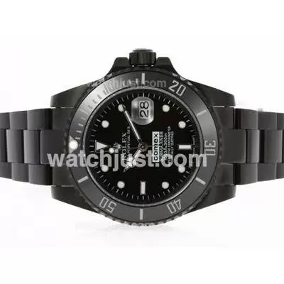 Rolex Submariner Comex Edition Automatic Full Pvd With Black Dial Ceramic Bezel