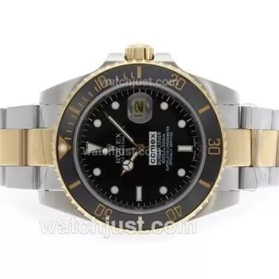 Rolex Submariner Comex Edition Automatic Two Tone With Black Dial Ceramic Bezel