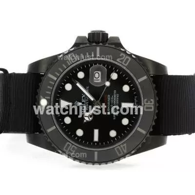 Rolex Submariner Pro Hunter Edition Automatic Pvd Case With Nylon Strap Ceramic Bezel