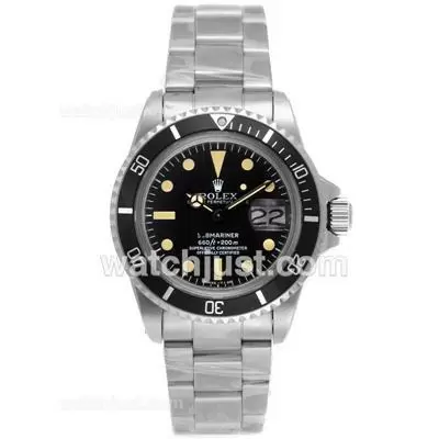 Rolex Submariner Automatic Movement With Black Dial S/s Vintage Edition