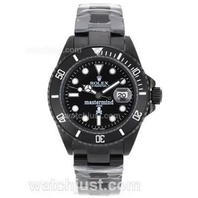 Rolex Submariner Mastermind Japan Automatic Full Pvd With Black Dial