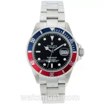 Rolex Submariner Automatic Blue/red Bezel With Black Dial