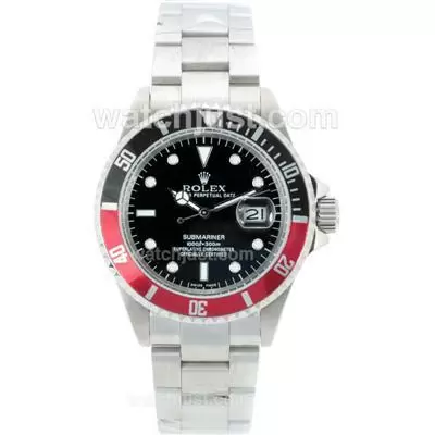 Rolex Submariner Automatic Black/red Bezel With Black Dial