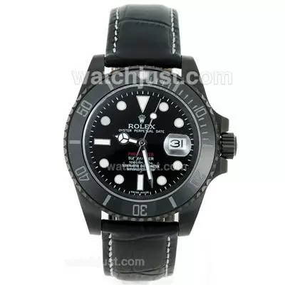 Rolex Submariner Pro Hunter Automatic Pvd Case Ceramic Bezel With Black Dial Sapphire Glass