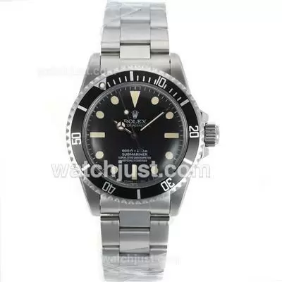 Rolex Submariner Automatic Movement With Black Dial S/s Vintage Edition