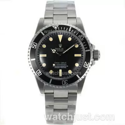 Rolex Submariner Automatic Movement With Black Dial S/s Vintage Edition