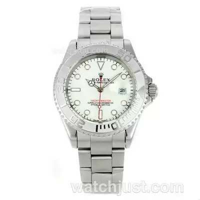 Rolex Yacht Master Automatic With White Dial S/s