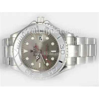 Rolex Yacht Master Automatic With Gray Dial S/s