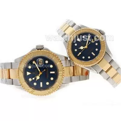 Rolex Yacht Master Automatic Movement Two Tone With Blue Dial