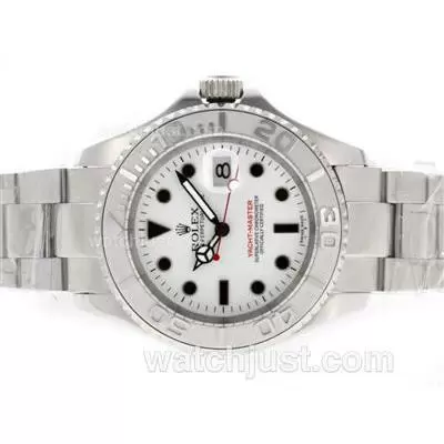 Rolex Yacht Master Automatic With White Dial Same Structure As Eta Version