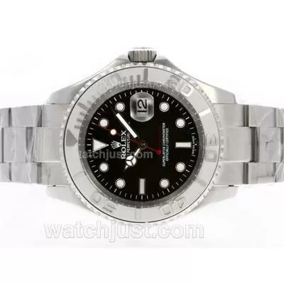 Rolex Yacht Master Automatic With Black Dial Same Structure As Eta Version