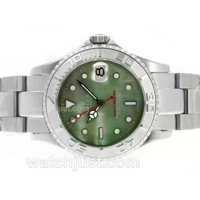 Rolex Yacht Master Automatic With Green Mop Dial Same Structure As Eta Version