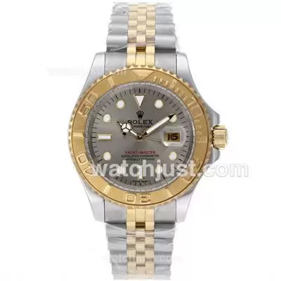 Rolex Yacht Master Automatic Two Tone With Gray Dial