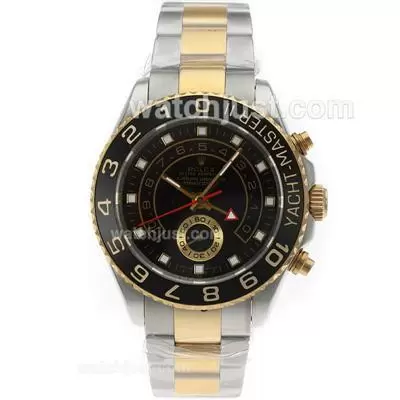 Rolex Yacht Master Ii Automatic Two Tone With Black Dial S/s Same Structure As Eta Version High Quality