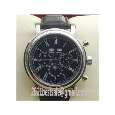 Patek Philippe Complications Perpetual Calendar Black Dial Roman Numerals