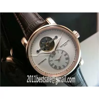 Patek Philippe Tourbillon Design Rose Gold Case Hands