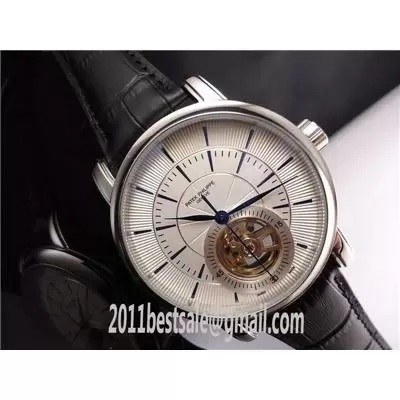 Patek Philippe Tourbillon Design Dark Blue Hands And Numerals