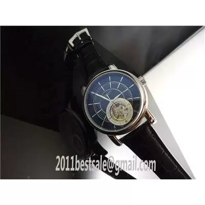 Patek Philippe Tourbillon Design Black Dial With Silvery Numerals