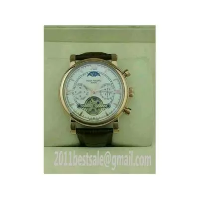 Patek Philippe Tourbillon Design White Dial With Moon Phrase