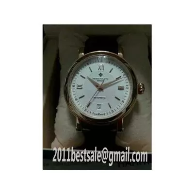 Patek Philippe Calatrava White Dial Stainless Steel Case