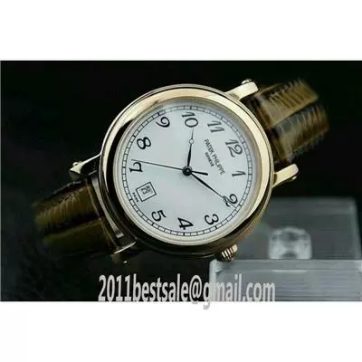 Patek Philippe Calatrava White Dial With Arabic Numerals